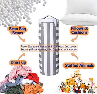 Stuffed Animal Storage Bean Bag Cover for Kids - Organize, Sit, Play & Box  Help Promote Comfort