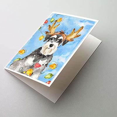 Caroline's Treasures CK2485GCA7P Christmas Lights Schnauzer Greeting Cards  and Envelopes Pack of 8 Blank Cards with Envelopes Whimsical A7 Size 5x7  Blank Note Cards - Yahoo Shopping