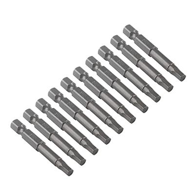 NAUIX 30 Piece Hex Head Allen Wrench Drill Bit Set, 1/4 Inch Hex Shank  Metric