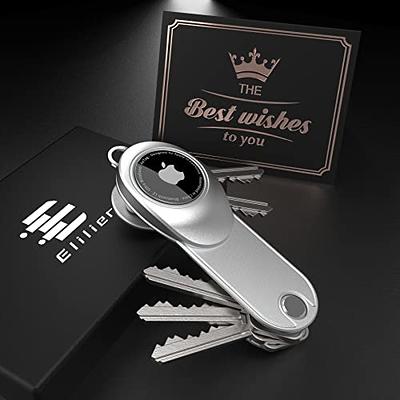 Liangery Keychain for Men, Belt Keychain Leather Belt Loop Key Holder Belt Key Chain Clips with Detachable Keyring for Men