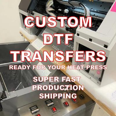JUST IRON, AND DONE. Custom Printed DTF Transfers: iron press transfer to  any fabric type