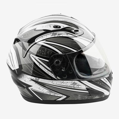 Woljay Full Face Motorcycle Helmet Unisex-Adult Off Road Moto Street Bike  ATV Helmets Glass Black DOT Approved