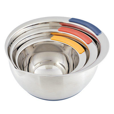 20 PCS Stainless Steel Mixing Bowl Set Nesting Bowls with Colorful Airtight  Lids