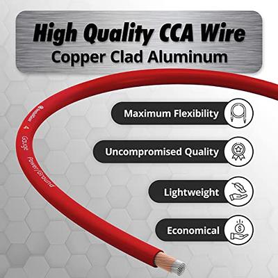 InstallGear 10 Gauge AWG CCA Power Ground Wire Cable (50ft Black