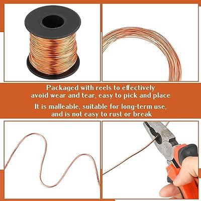 AIEX 6 Rolls 26 Gauge Tarnish Resistant Bare Copper Jewelry Wire for Crafts  Beading Jewelry Making Supplies