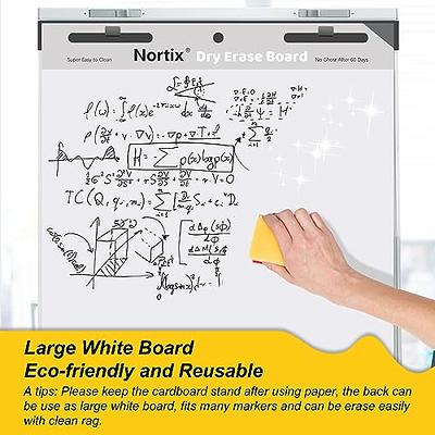 Nortix Flip Chart Paper, Sticky Easel Pads, Chart Paper for Teachers,  Upgraded Dual-Purpose for Flip