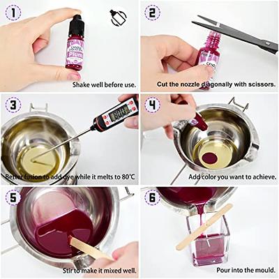 Candle Dye - 21 Colors Wax Melt Dye for Candle Making, Oil-Based Dye for  Wax, Highly Concentrate Liquid Candle Color Dye - Yahoo Shopping