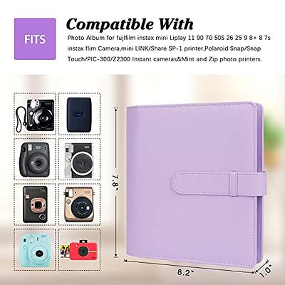 Photo Album for Fujifilm Instax Mini Camera, 180 Pockets Instax Mini Album  with Memo Areas, 2X3 Photo Album for Polaroid 2x3 mini Camera, Fujifilm