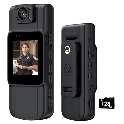 1296P HD Police Body Camera,64G Memory,CammPro I826 Premium Portable Body  Camera,Waterproof Body-Worn Camera,Night Vision,GPS for Law Enforcement