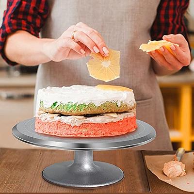 Cake Stand Uten 12 Inches Aluminium Cake, Cake Turntable, Cake Spinner,  Decorating Display Standble, Easy to use Revolving, Made of Aluminium Alloy  Material of Food Grade, 7.5'' Base, Polish Plate - Yahoo Shopping