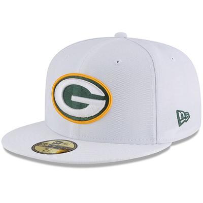 Men's New Era White Green Bay Packers Retro Cuffed Knit Hat with