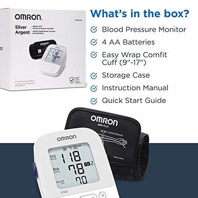 OMRON Silver Blood Pressure Monitor, Upper Arm Cuff, Digital Bluetooth Blood  Pressure Machine, Stores Up To 80 Readings - Yahoo Shopping