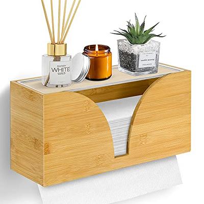 Bill.F Wooden Tissue Holder Standing Roll Paper Towel Holder for Kitchen –  BillF