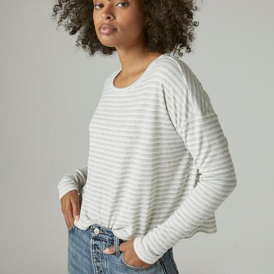 Lucky Brand Women's Cloud Jersey Long Sleeve Crew Top - Macy's