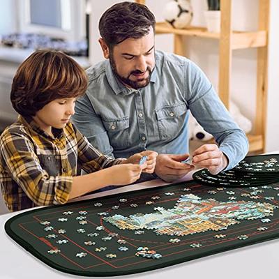 Becko Puzzle Mat Roll Up Puzzle Mats for Jigsaw Puzzles Puzzle Roll Up Mat  Puzzle Board Puzzle Keeper Puzzle Storage with Drawstring Storage Bag for