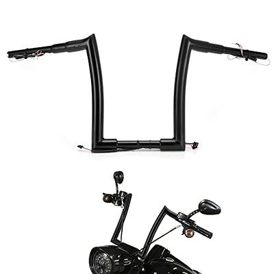 Black 14 Inch DNA MONSTER APE HANGER BARS WIDE FAT BARS 1-1/2 HARLEY  HANDLEBARS