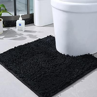 OLANLY Luxury Toilet Rugs U-Shaped 24x20, Extra Soft and Absorbent  Microfiber Bathroom Rugs, Non-Slip Plush Toilet Bath Mat, Machine Wash Dry,  Contour Bath Rugs for Toilet Base (Grey and White) - Yahoo