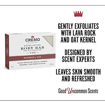  Cremo Exfoliating Body Bars Distiller's Blend (Reserve  Collection) - A Combination of Lava Rock and Oat Kernel Gently Polishes  While Shea Butter Leaves Your Skin Feeling Smooth & Healthy (Pack