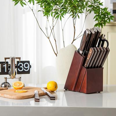 Costway 14-Piece Kitchen Knife Set Stainless Steel Knife Block Set