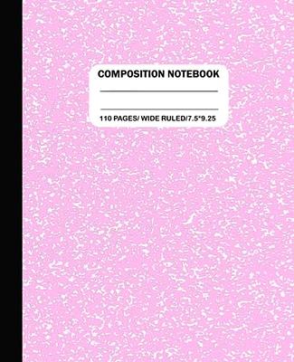 Composition Notebook Wide Ruled: Aesthetic Cute Flowers, Lined Paper Journal  for Teen Girls, Kids and Students - Yahoo Shopping