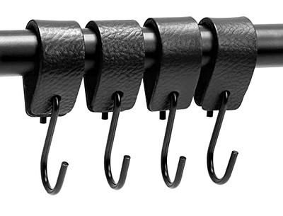 Brute Strength - Multifunctional Leather S-Hooks - Black - 2 Pieces - S  Shaped Hooks - Coat Hook - Leather Hooks - Leather s Hooks - Black s Hooks  - Kitchen Hooks - Yahoo Shopping