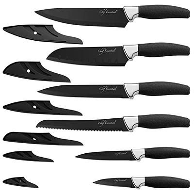 Emeril Lagasse 3-Piece Knife Set - Stamped Steel Kitchen Chefs Knives for  Prep
