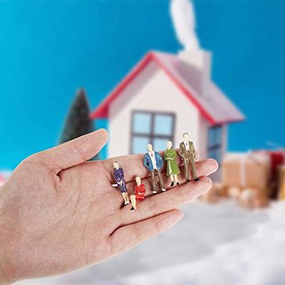 80 Pcs Mini People Figurines 1:50 Scale Model Trains Architectural