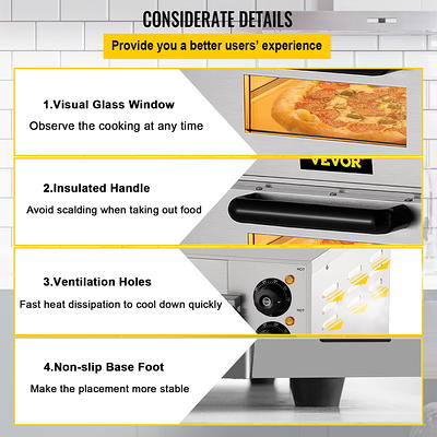 Pizza Oven Indoor Electric Oven Countertop Commercial Pizza Maker Machine  Home