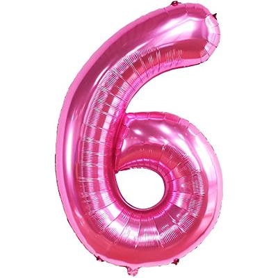 Number 1 pink balloon - 1 year old girl birthday decoration