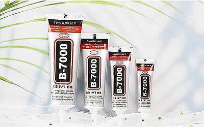 B-7000 Glue, Multipurpose High Grade Industrial B7000 Adhesive, Semi Fluid  Transparent Glues for bonding Mobile Phone, Metal, Wood, Jewelry, Leather