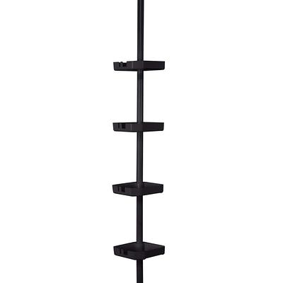 Bath Bliss 2 Way Convertible Shower Caddy, Black