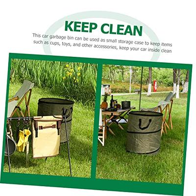 Unomor Folding Trash Can Garbage Cans Outdoor Collapsible Garbage Can  Portable Trash Can Lawn and Leaf Bags Portable Car Trash Can 30 Gallon Trash  Can Kitchen Folding Trash Can Lawn Bags 