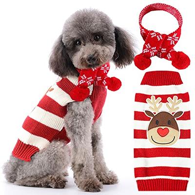 Lelepet Dog Sweater Dress Large Dog Sweaters for Girls Dog Sweaters for  Large Dogs Turtleneck Pullover Dog Knitwear Cable Knit Warm Dog Dress Puppy
