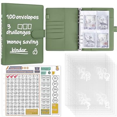 Budget Binder with Cash Envelopes, Money Saving Binder, Cash