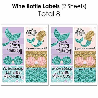 Fish Water Bottle Labels, Fish Drink Labels, Fish Birthday Party