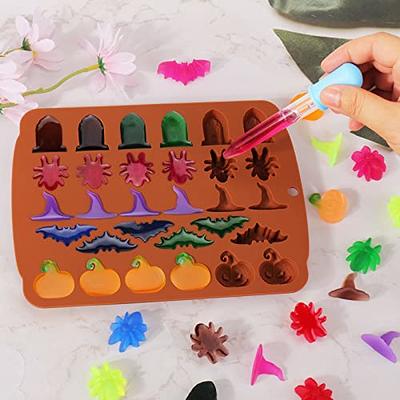 Silicone Edible Gummy Molds Kit with Droppers