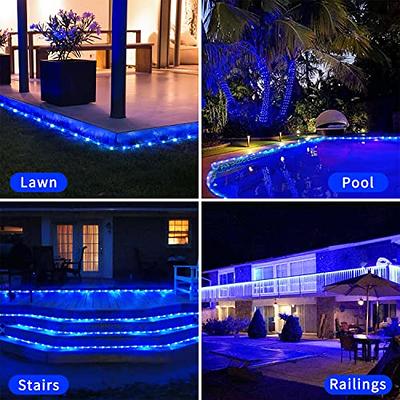 HuiZhen 100 Feet 720 LED Rope Lights,2-Wire Low Voltage Waterproof Rope  Lights Outdoor,Indoor Background Lighting Idear for