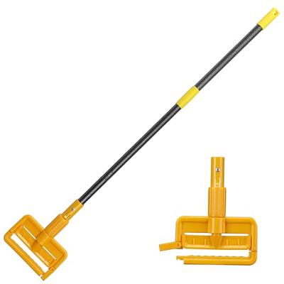 MATTHEW CLEANING Commercial Mop Bucket INCL.2 Pack Mop Head with Side Press  Wringer On Wheels,Heavy Duty Tandem Portable Floor Cleaning