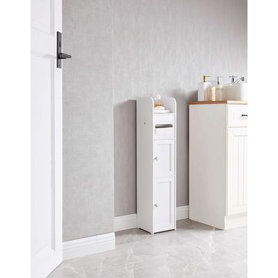 DECOMIL - Bathroom Storage Cabinet, Bathroom Storage Organizer | Narrow Bathroom Cabinet, Toilet Paper Organizer, Towel Storage