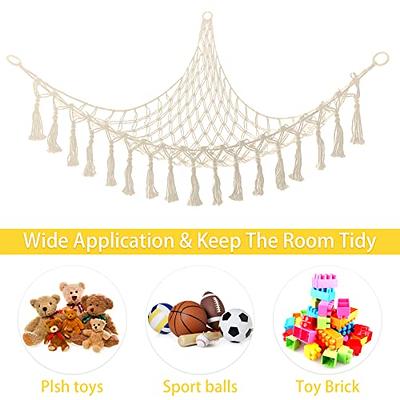 DOEGUAIY Stuffed Animal Net or Hammock Hanging Corner Net for Small Stuffed  Animal Toy Storage Net