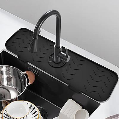  24 inch Faucet Sink Splash Guard Mat,Silicone Kitchen