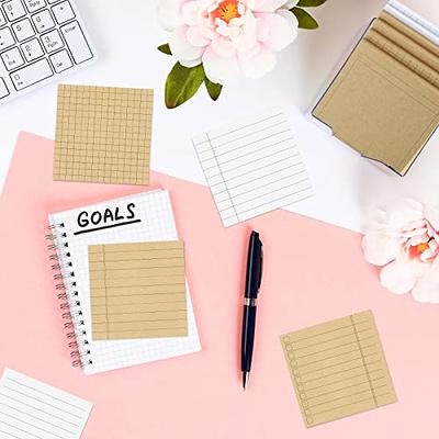 12 Pads Grid Paper Sticky Notes Grid Writing Notepad 4 X 6 Inch Grid Lines  Stick