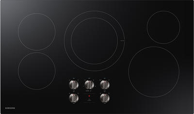 Whirlpool 36 in. 5-Burner Electric Cooktop with Simmer Burner - Black