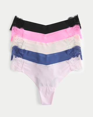 GAP Womens 3-pack Lace Thong Underpants Underwear, Multi, Large US