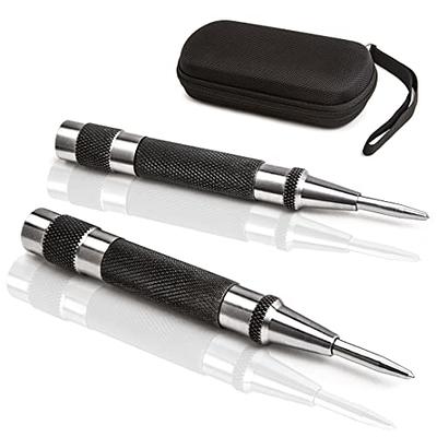 ALLY Tools Heavy Duty Automatic Center Punch w/Hardened Steel – 2PC Premium  Automatic Center Punch for Metal for Machinists and Carpenters w/Adjustable  Knurled Cap, Spring Loaded and Hard-Shell Case - Yahoo Shopping