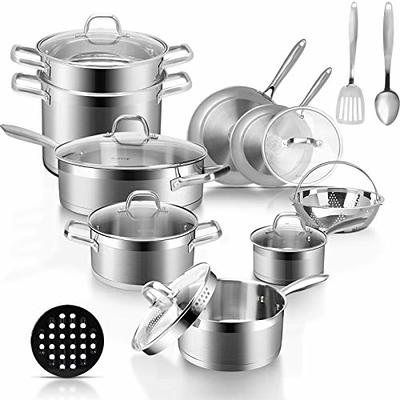 18 Piece Cookware Set Pots & Pans Kitchen Non Stick Cooking Pot Pan  Freeship