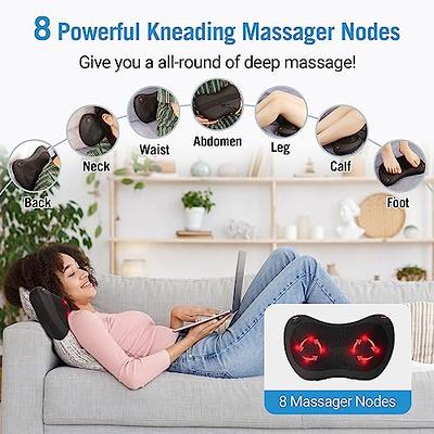 Shiatsu Neck Back Massager Massage Pillow with Heat, Deep Tissue