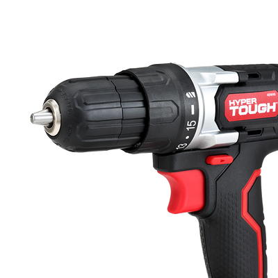 Hyper Tough 20V Max 3/8 inch cordless Drill / 1/4 inch cordless Impact  Driver Combo with (2) - 1.5Ah batteries and chargers 