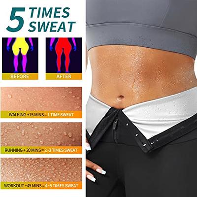 Women Sauna Leggings Sweat Pants High Waist Slimming Hot Thermo