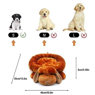 ALL FOR PAWS Dog Stuffed Animals with Heartbeat,Small Dog Toys for Dog  Anxiety Relief,Puppy Behavioral Training Aid Toy Dog Stuff (48cm Brown Dog)